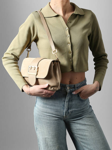 Handtas Velvet Caviar Leder Milano Beige velvet caviar VC25114 ander zicht 1